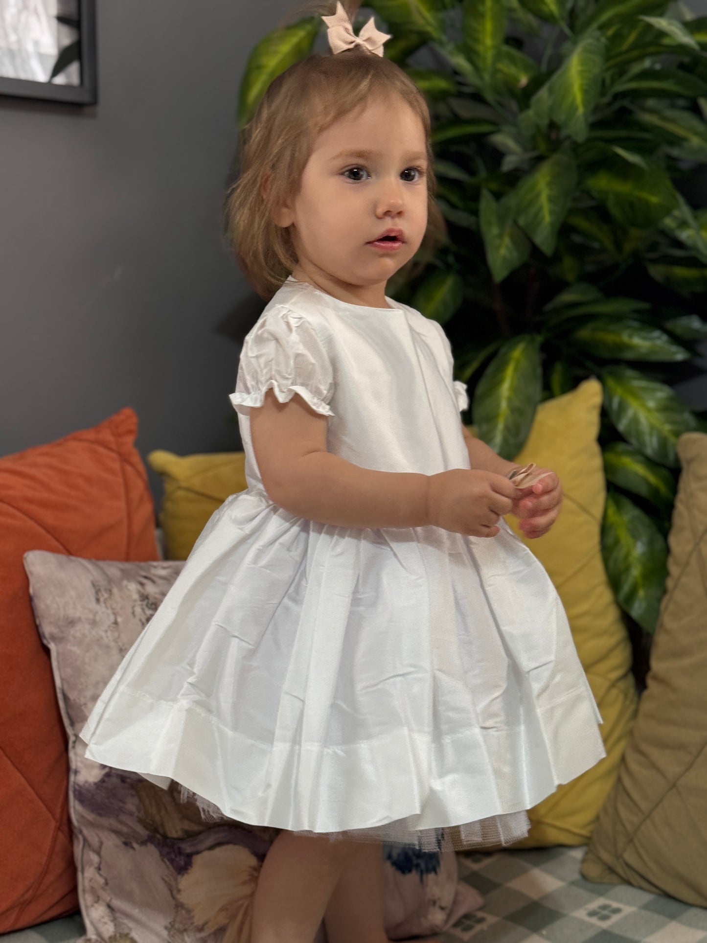 Atelier Des Reves White Tafeta Dress
