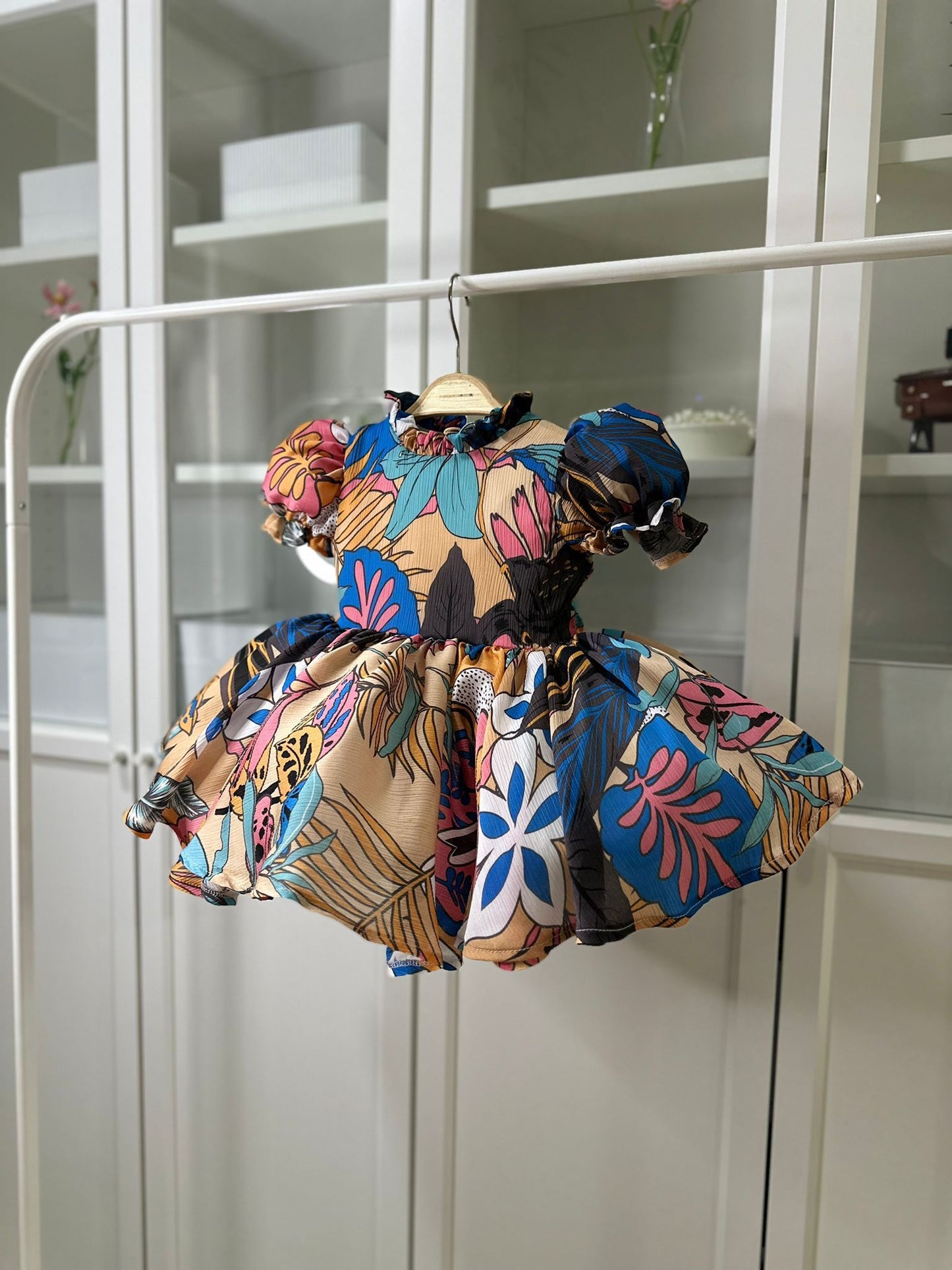Atelier Des Reves Tropic vibes şifon kısa kollu