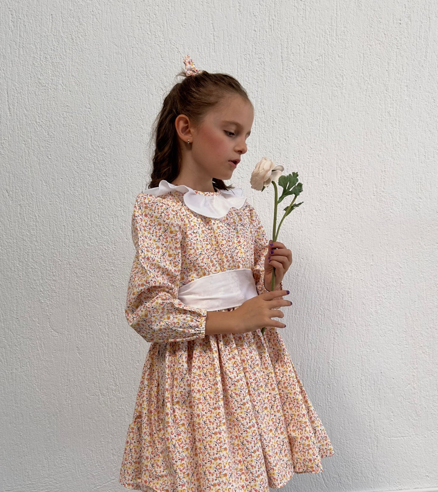 Atelier Des Reves Ruffle Collar Belted Dress