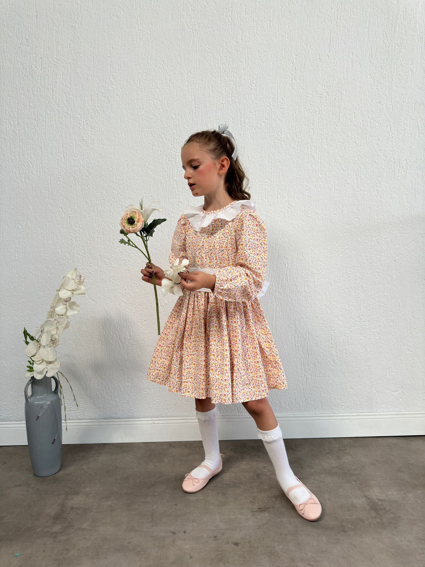 Atelier Des Reves Ruffle Collar Belted Dress