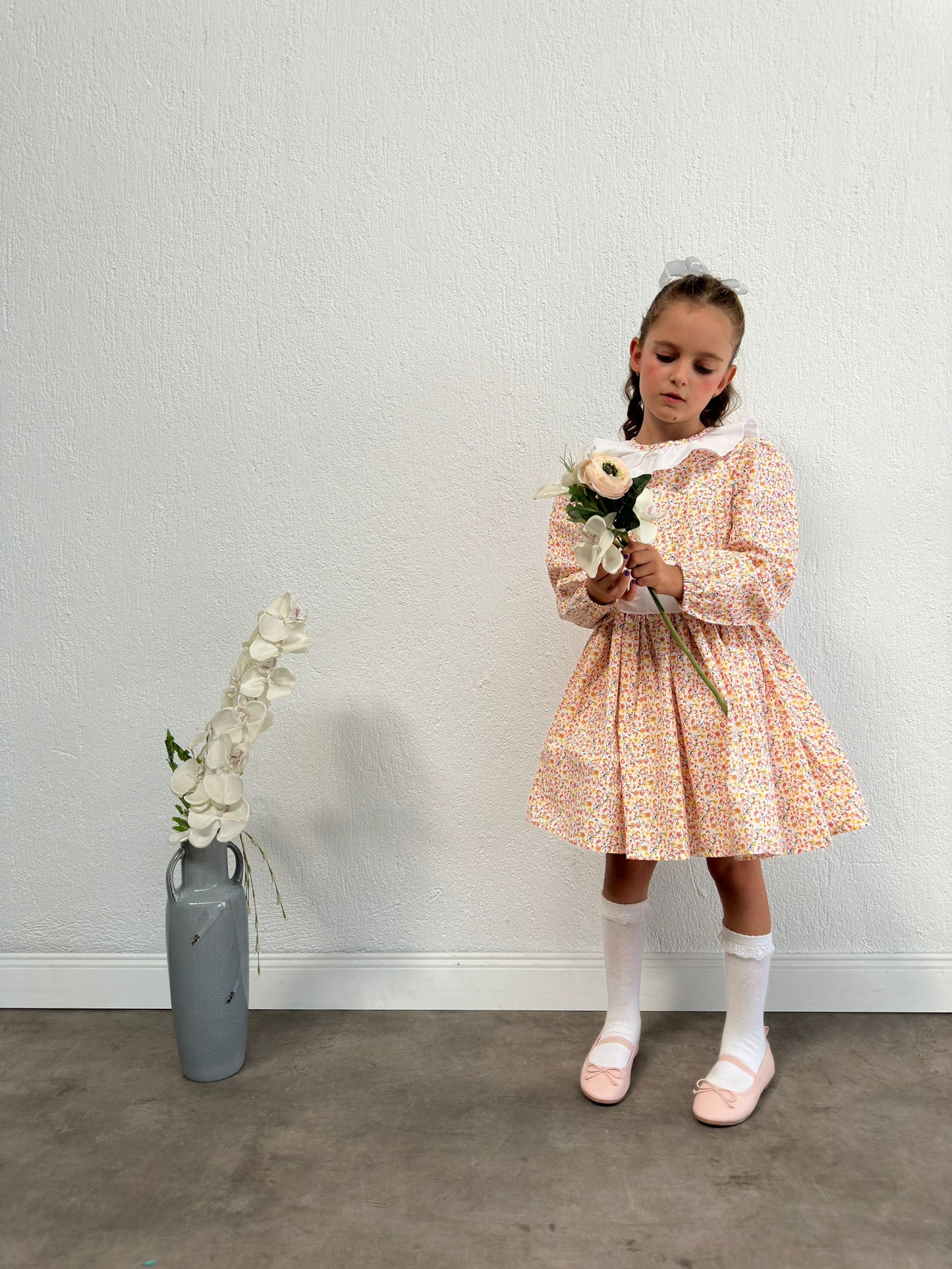Atelier Des Reves Ruffle Collar Belted Dress