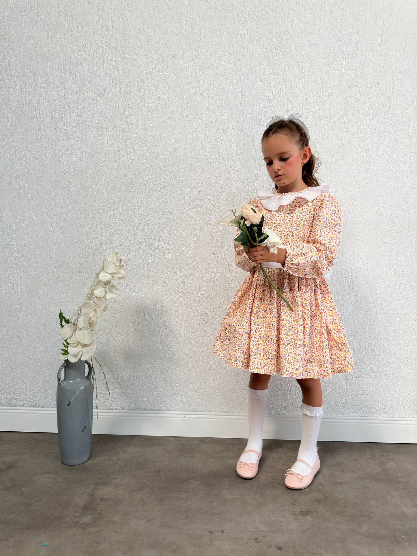 Atelier Des Reves Ruffle Collar Belted Dress