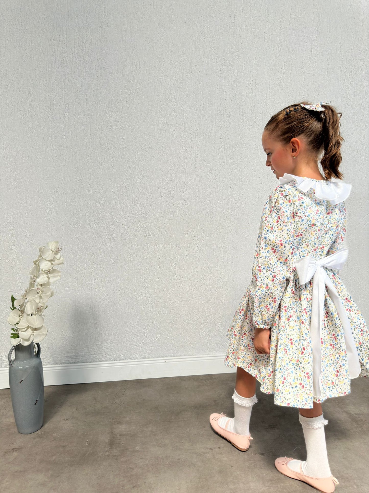 Atelier Des Reves Ruffle Collar Belted Dress