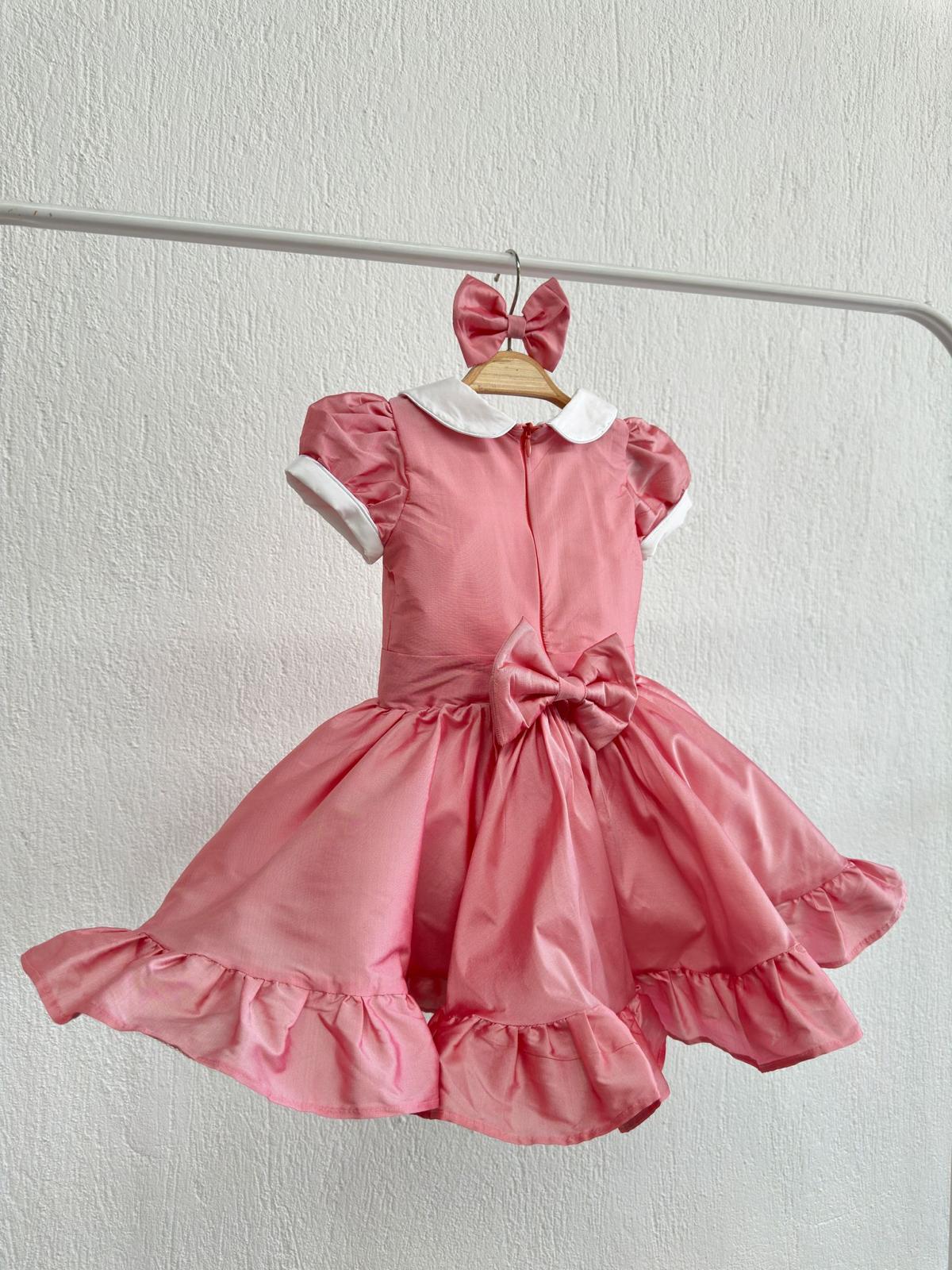 Atelier Des Reves Şeker Pembe Tafta Elbise