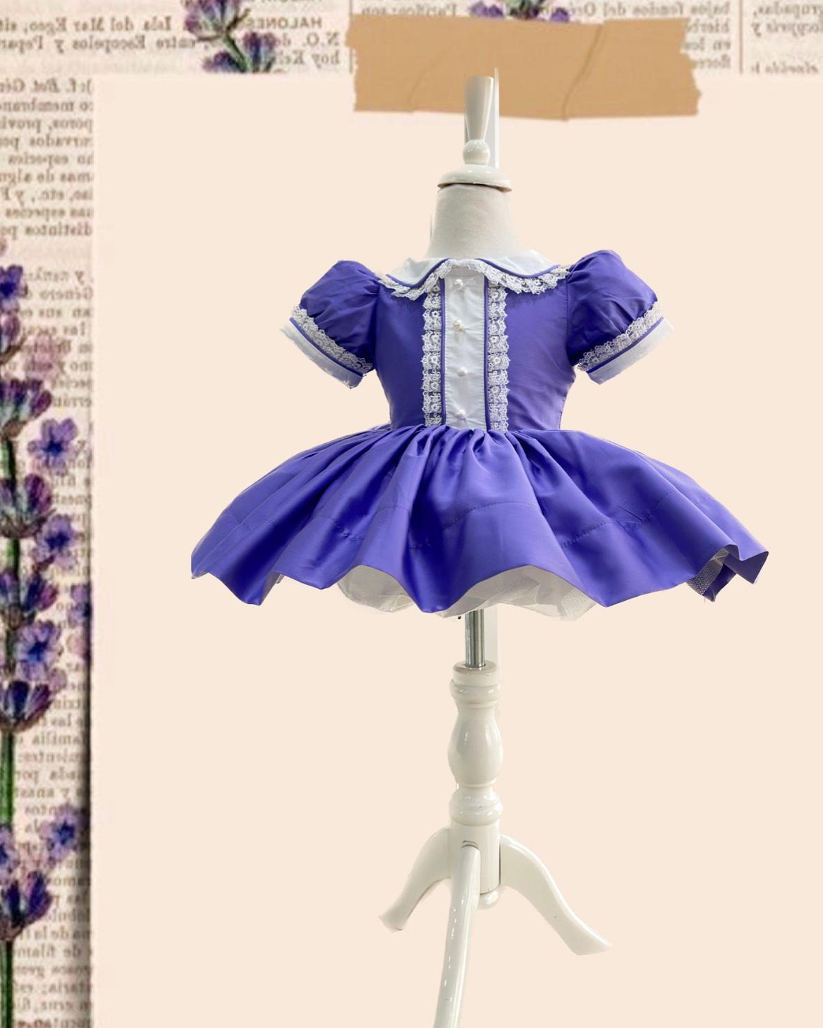 Atelier Des Reves Lilac Buttoned Dress