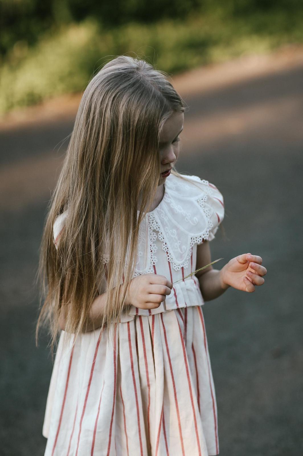 Atelier Des Reves Linen Dress With Bib
