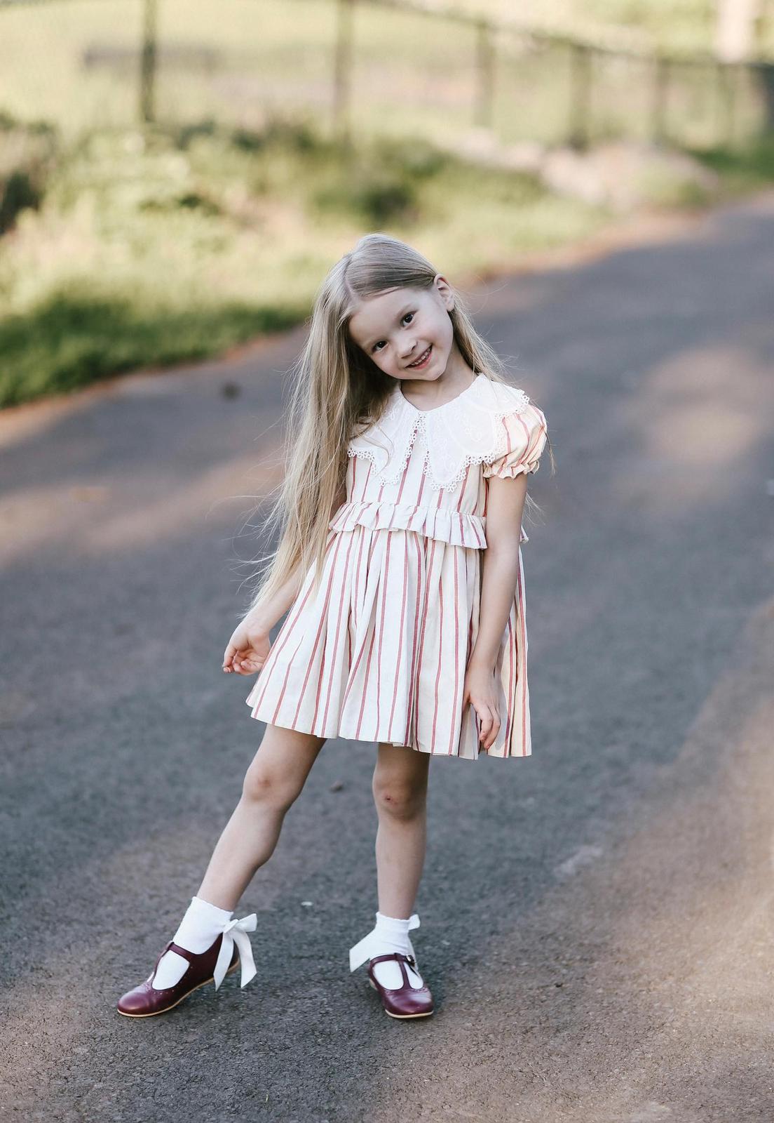 Atelier Des Reves Linen Dress With Bib