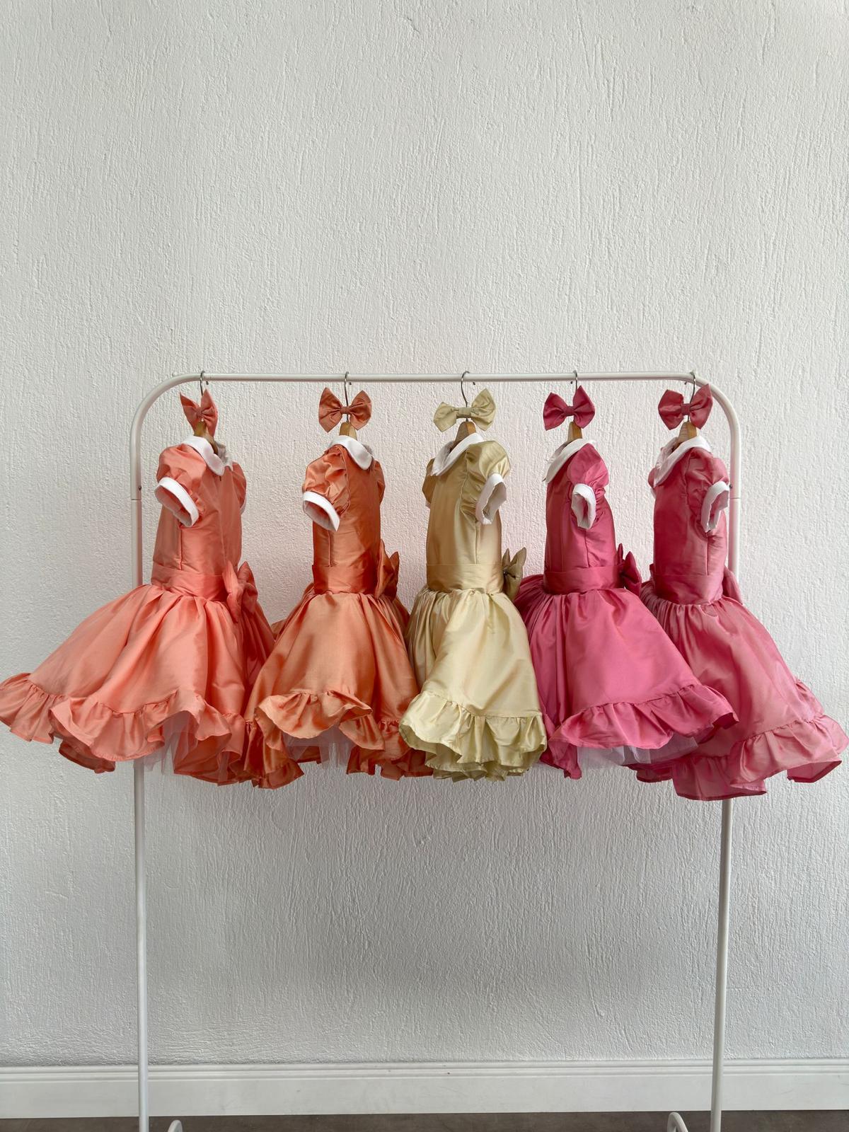Atelier Des Reves Şeker Pembe Tafta Elbise